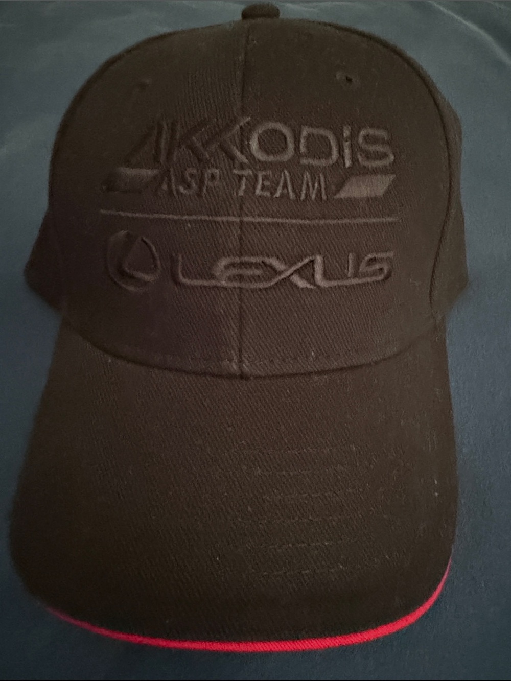 Lexus Black Baseball Cap with Red Trim